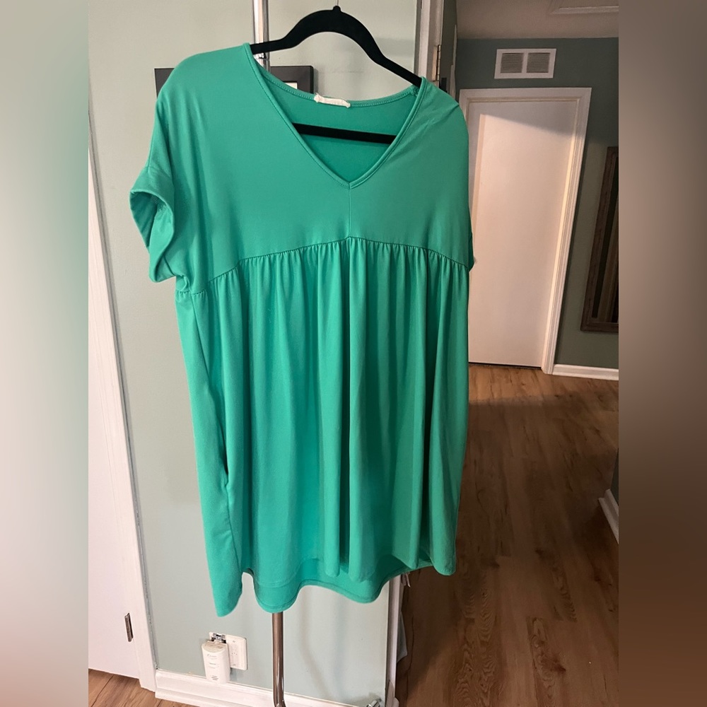 Blue Babydoll Dress